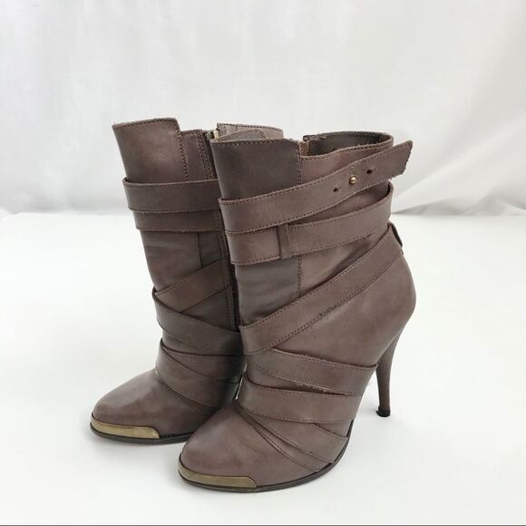 Joie Taupe Santo wrap Leather Boots size 5(35) - Picture 8 of 14